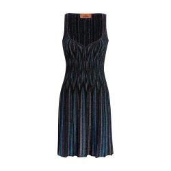 Diamond lamÈ mini-dress with sweetheart neckline by MISSONI