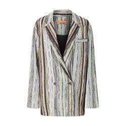 Double-breasted blazer in striped lamé by MISSONI