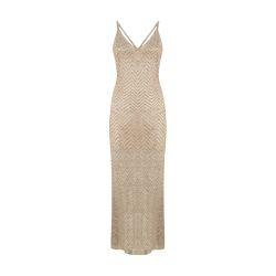 Dress in zigzag knit with crochet-effect weave by MISSONI