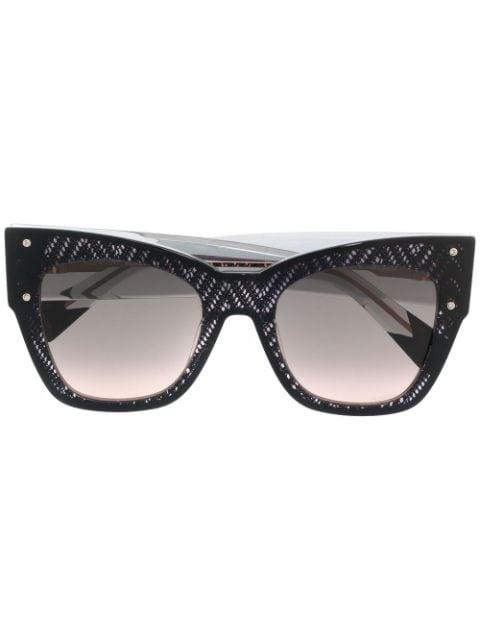 thick cat-eye frame sunglasses by MISSONI EYEWEAR