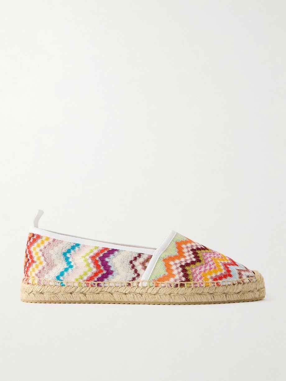 Elle striped woven espadrilles by MISSONI