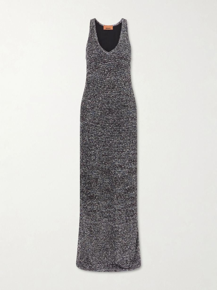 Embellished mesh maxi dress by MISSONI