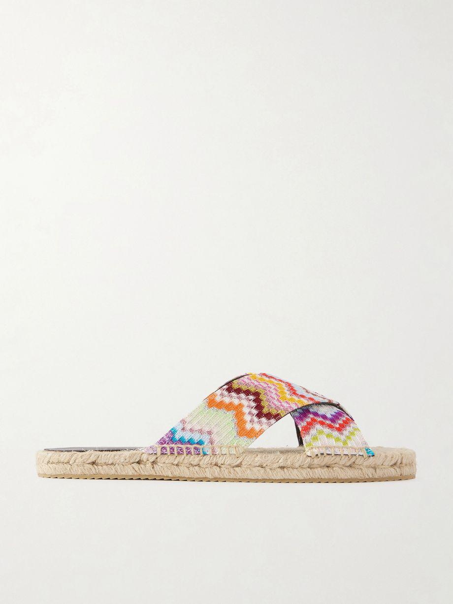 Harlow striped woven espadrilles by MISSONI