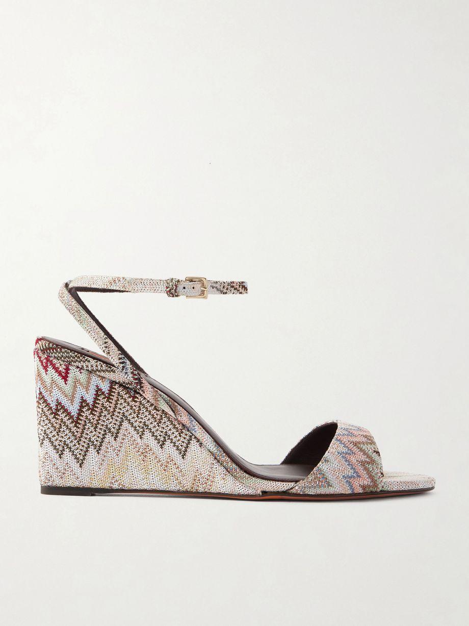 Julie striped woven sandals by MISSONI