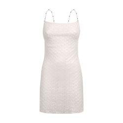 Lace-effect cover up dress with chain and gem straps by MISSONI