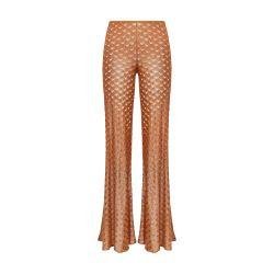 Lace-effect cover up trousers with flared hem by MISSONI