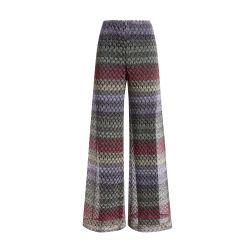 Lamé lace pattern palazzo-pants by MISSONI