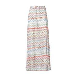 Long cover-up skirt with 3D zig zag by MISSONI