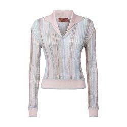 Long-sleeved vertical striped top with sequins by MISSONI