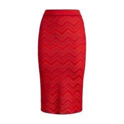 Longuette skirt in zigzag knit with lurex by MISSONI
