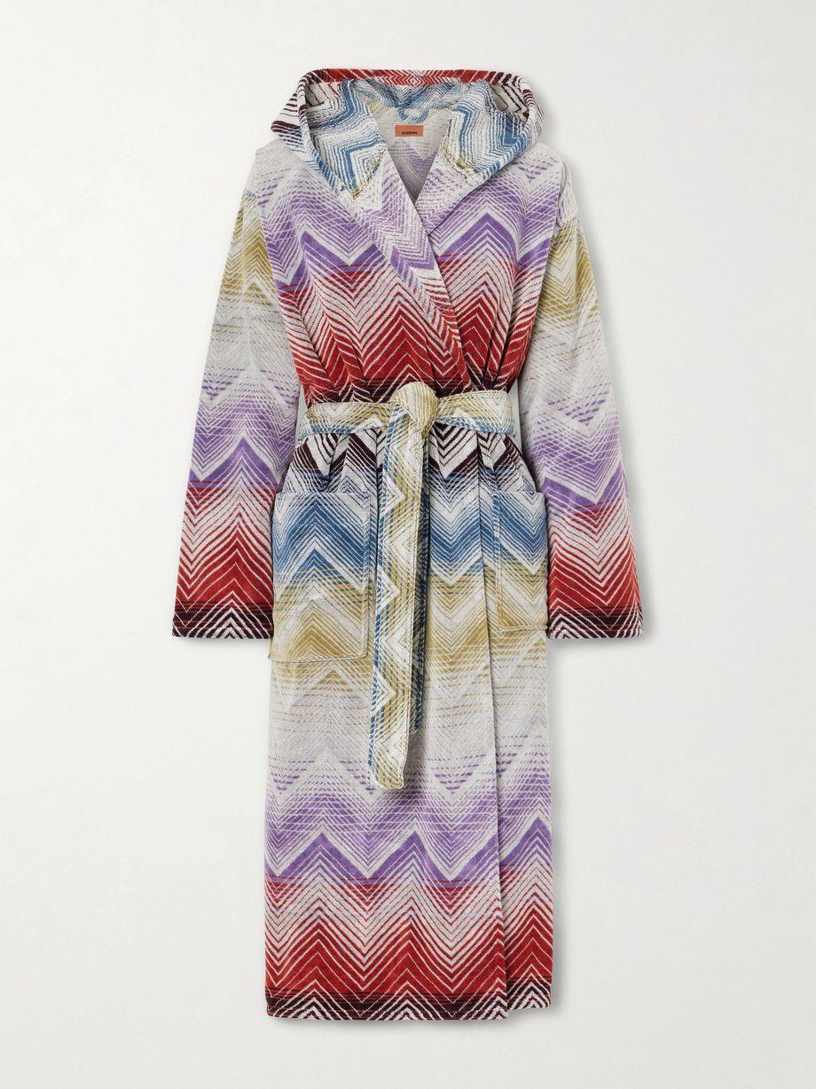 Marea striped cotton-terry robe by MISSONI