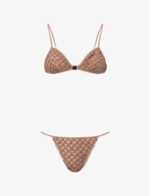 Metallic-Knit Bikini-Set by MISSONI