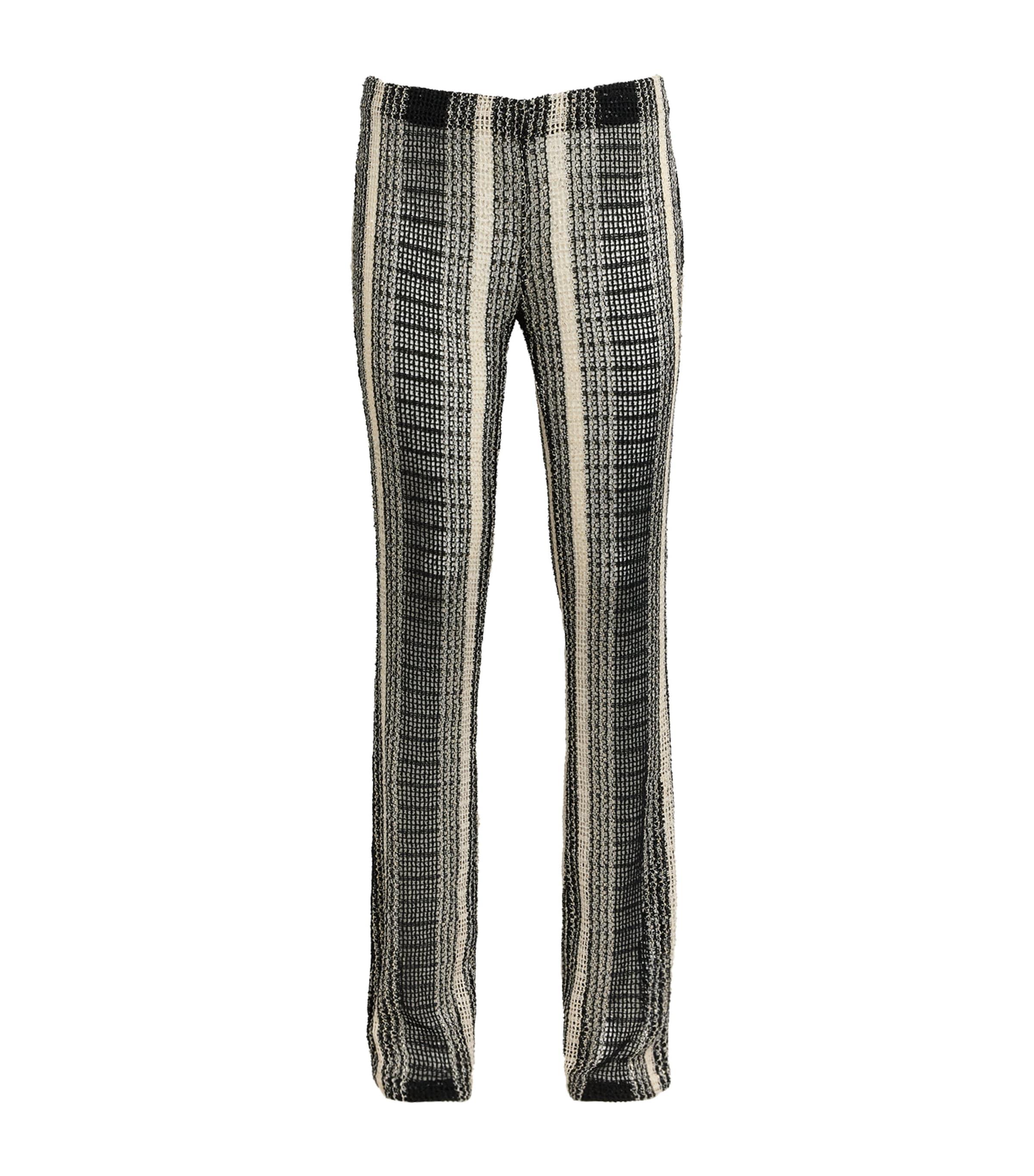 Missoni Crochet Stripe Flared Trousers by MISSONI