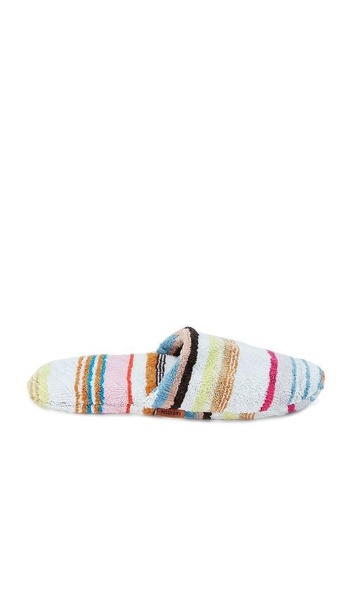 Missoni Home Moonshadow Soft Slipper in White,Yellow by MISSONI