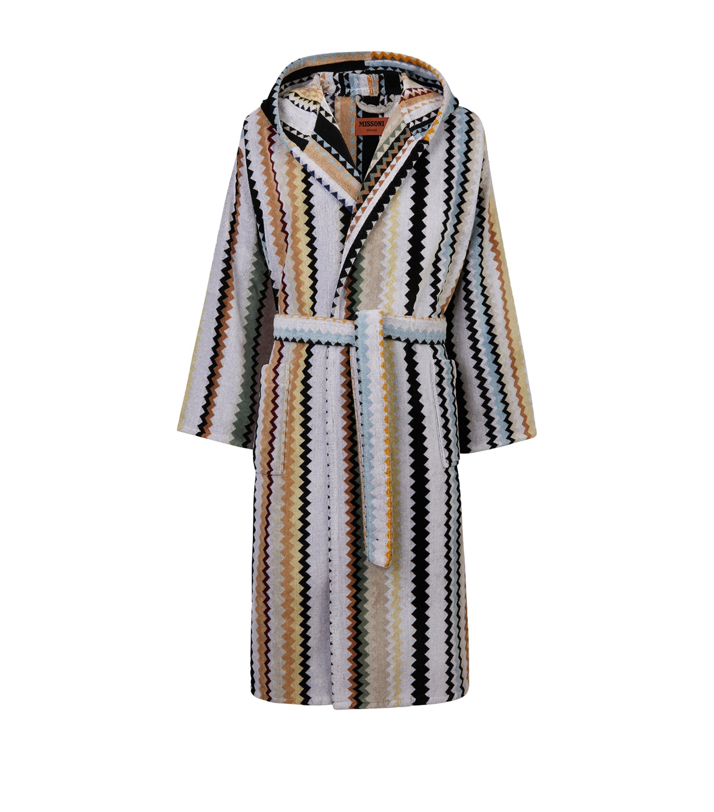 Missoni Home Towelling Zigzag Curt Robe (Medium) by MISSONI