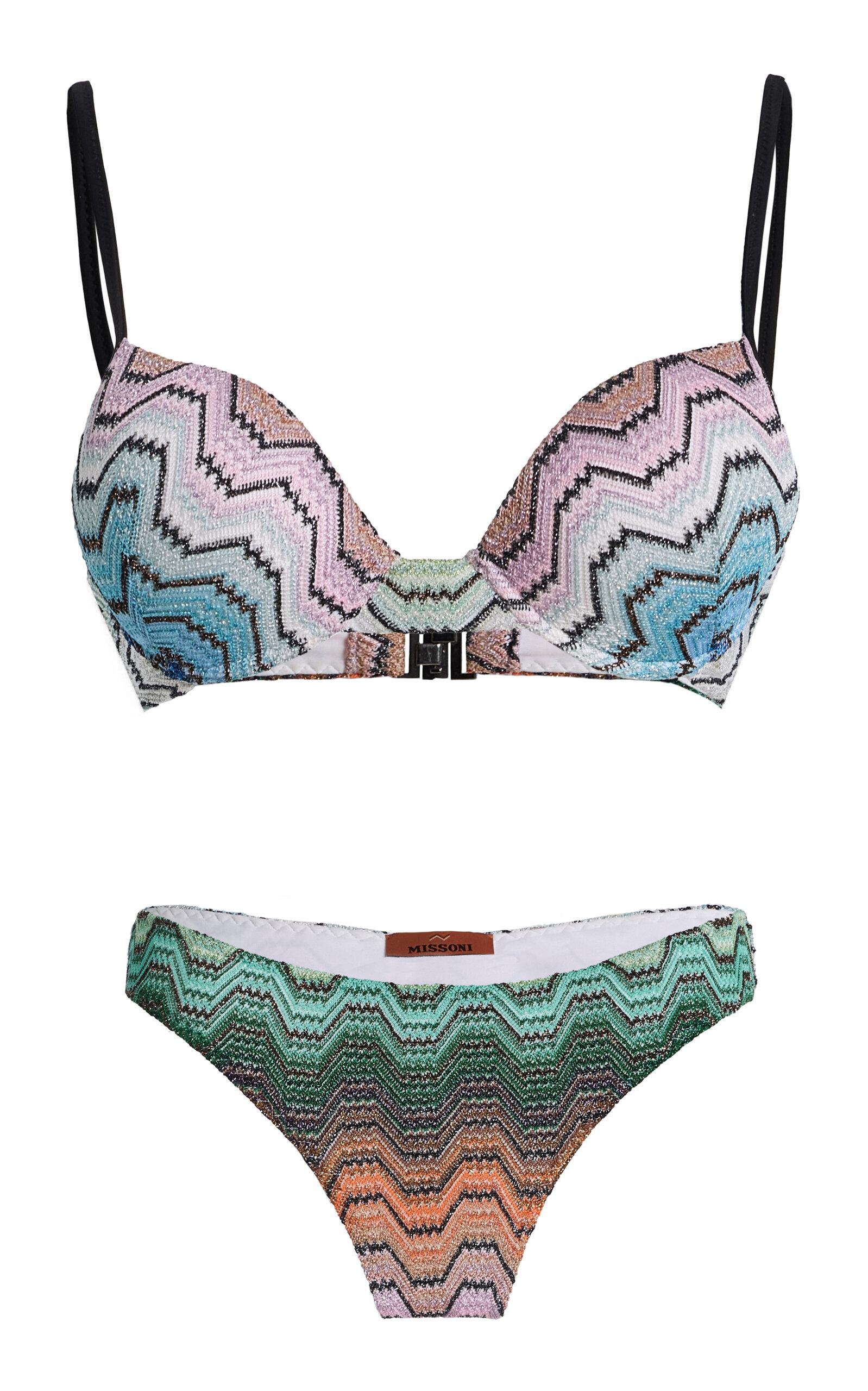 Missoni Knit Balconette Bikini - Moda Operandi by MISSONI
