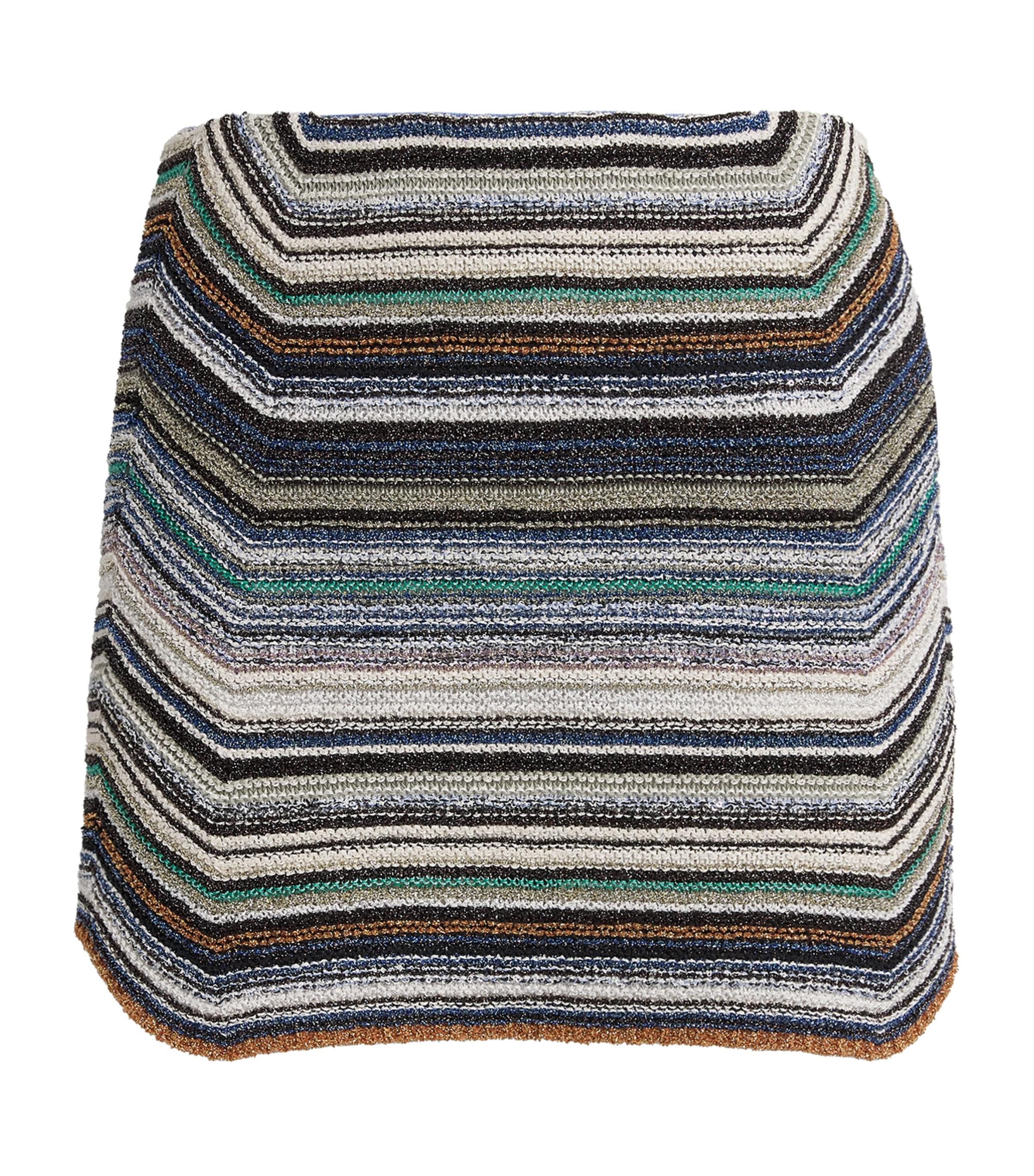 Missoni Knitted Metallic Mini Skirt by MISSONI