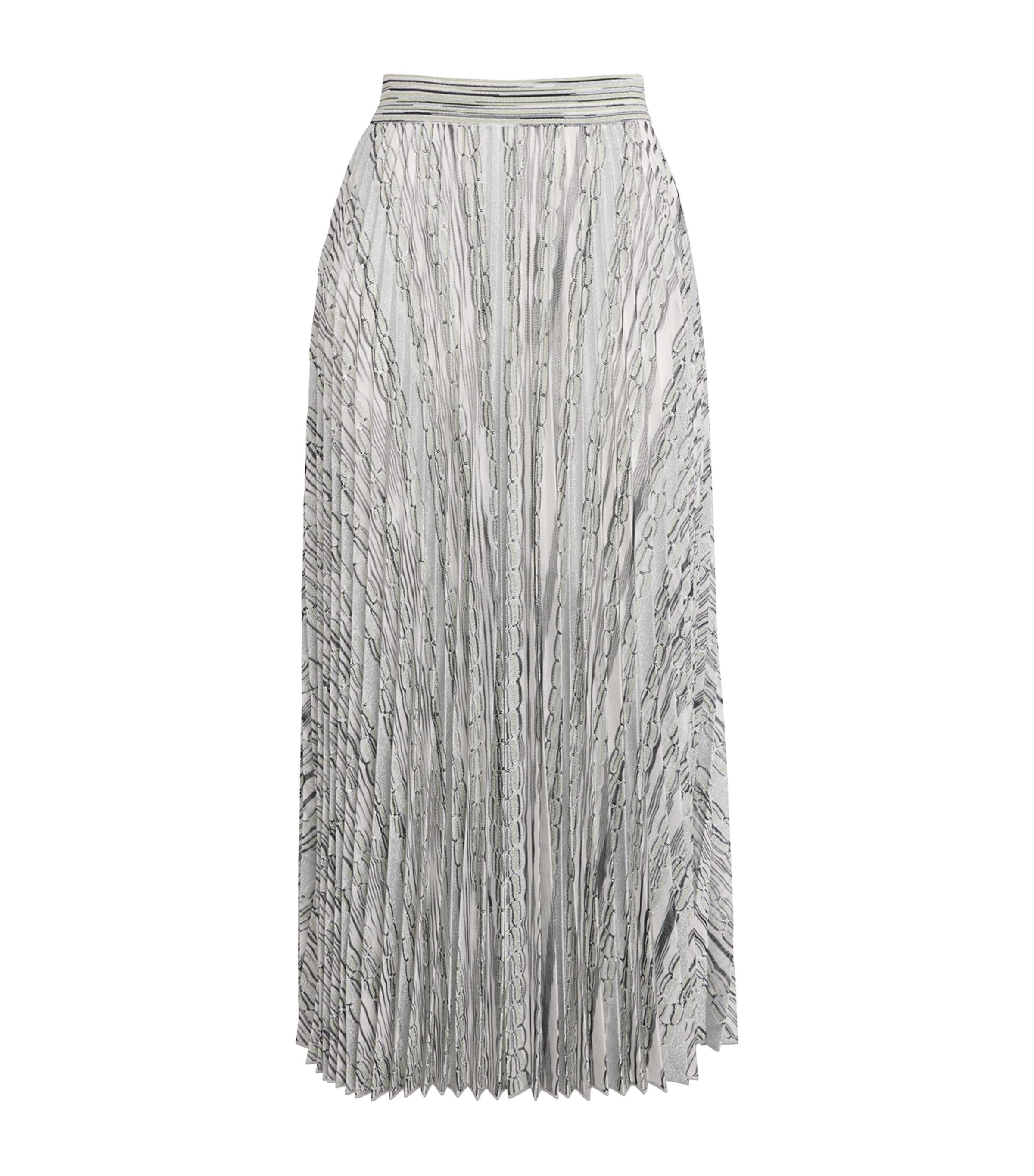 Missoni Knitted Pleated Midi Skirt by MISSONI