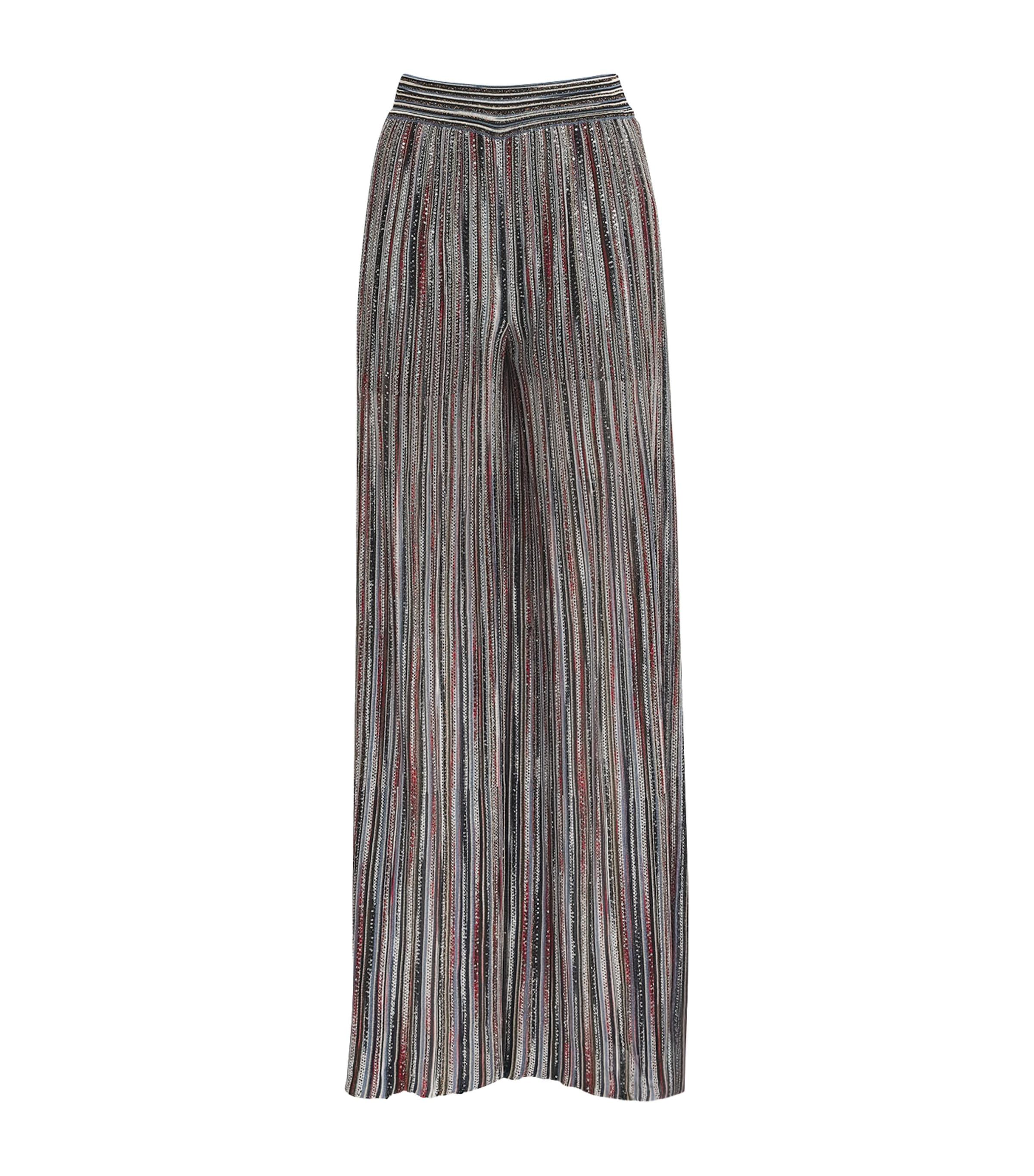 Missoni Knitted Sequin Stripe Trousers by MISSONI
