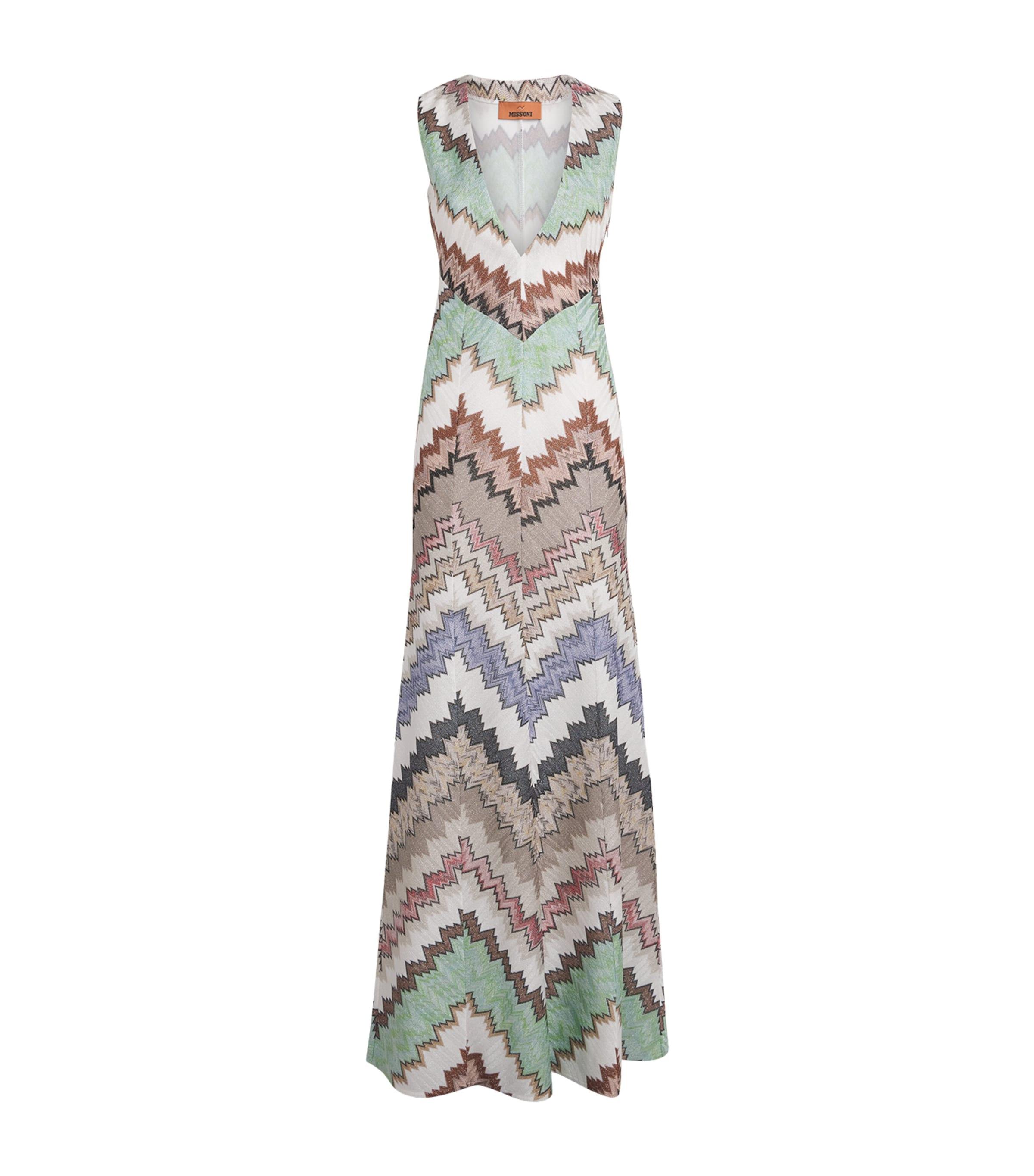 Missoni Knitted Snake Maxi Dress by MISSONI