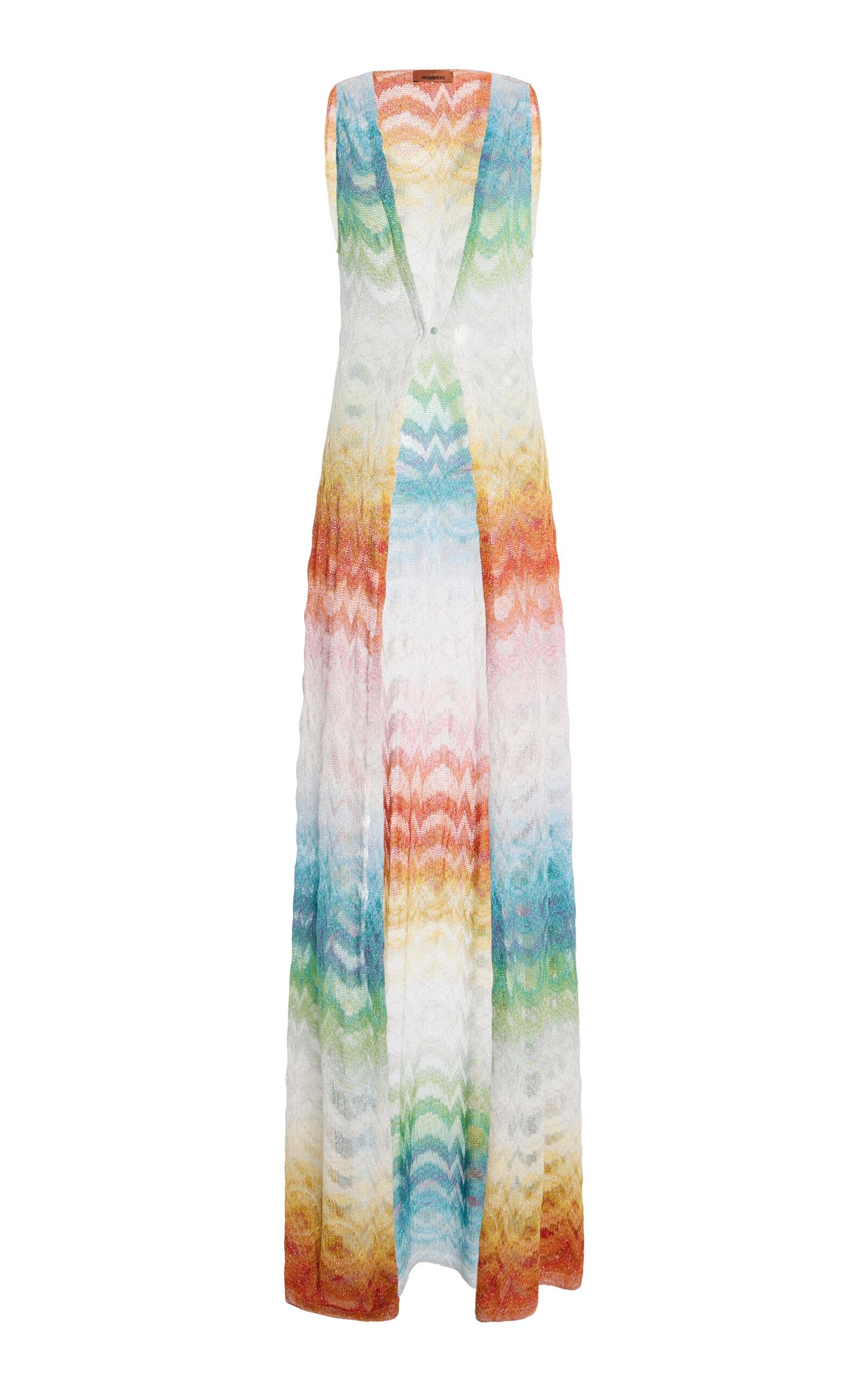 Missoni Metallic-Knit Maxi Cover-Up Dress - Moda Operandi by MISSONI