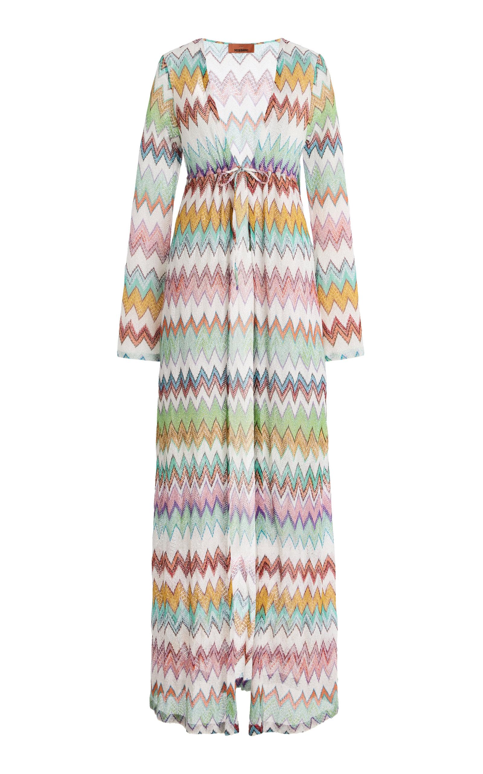 Missoni Metallic-Knit Maxi Cover-Up Dress - Moda Operandi by MISSONI