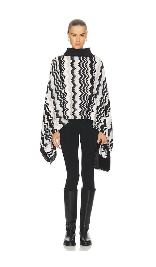Missoni Poncho in Black by MISSONI