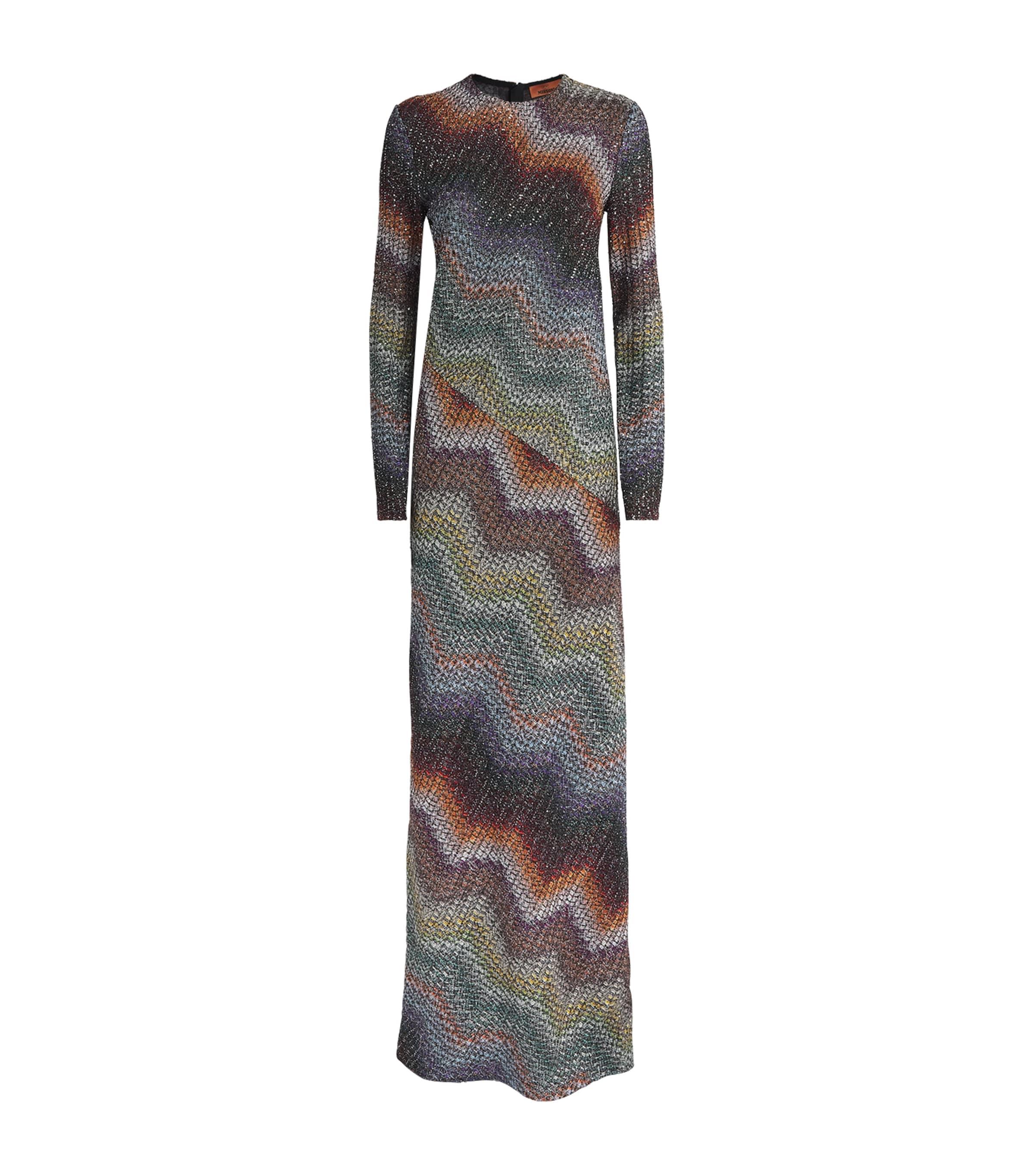 Missoni Sequin Zigzag Maxi Dress by MISSONI