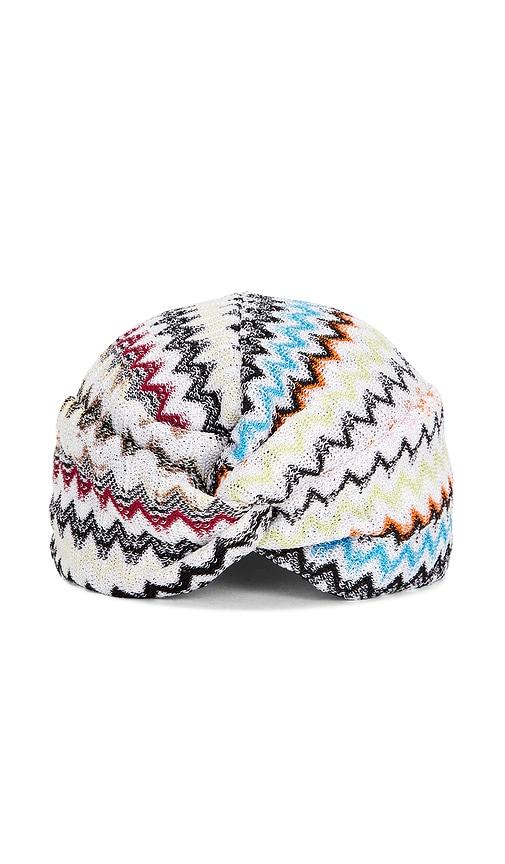 Missoni Turban in Cream Chevron Multi in Cream by MISSONI