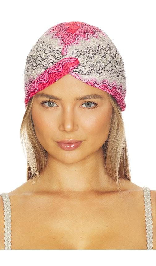 Missoni Turban in Pink Multi in Pink by MISSONI