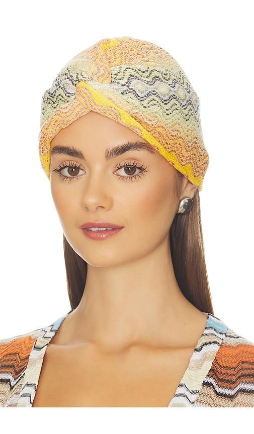 Missoni Turban in Yellow Multi in Yellow by MISSONI