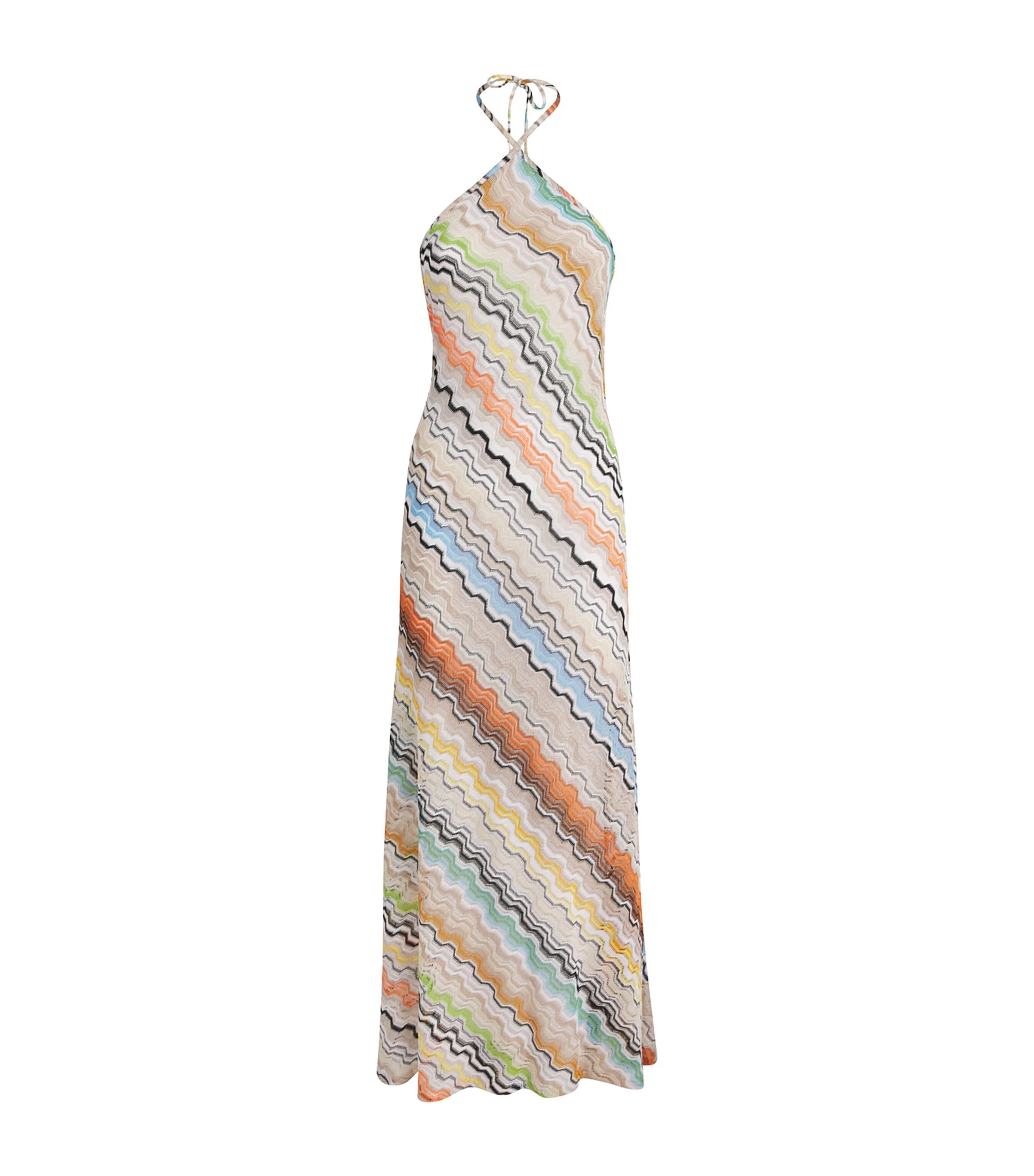 Missoni Zigzag Halterneck Maxi Dress by MISSONI