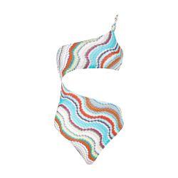 One-shoulder one-piece swimsuit by MISSONI