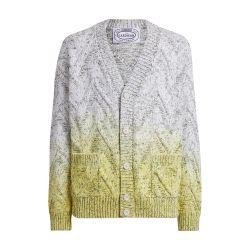 Oversized cardigan in cotton blend with braiding by MISSONI