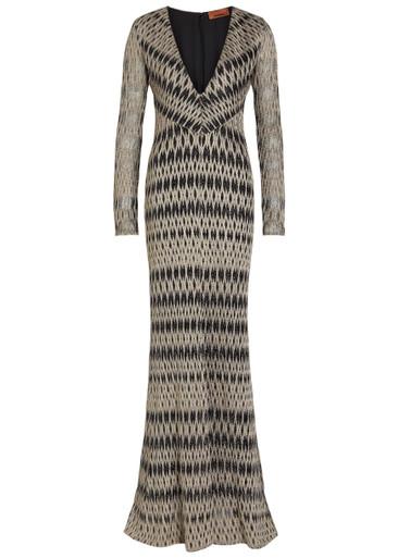 Patterned fine-knit maxi dress by MISSONI