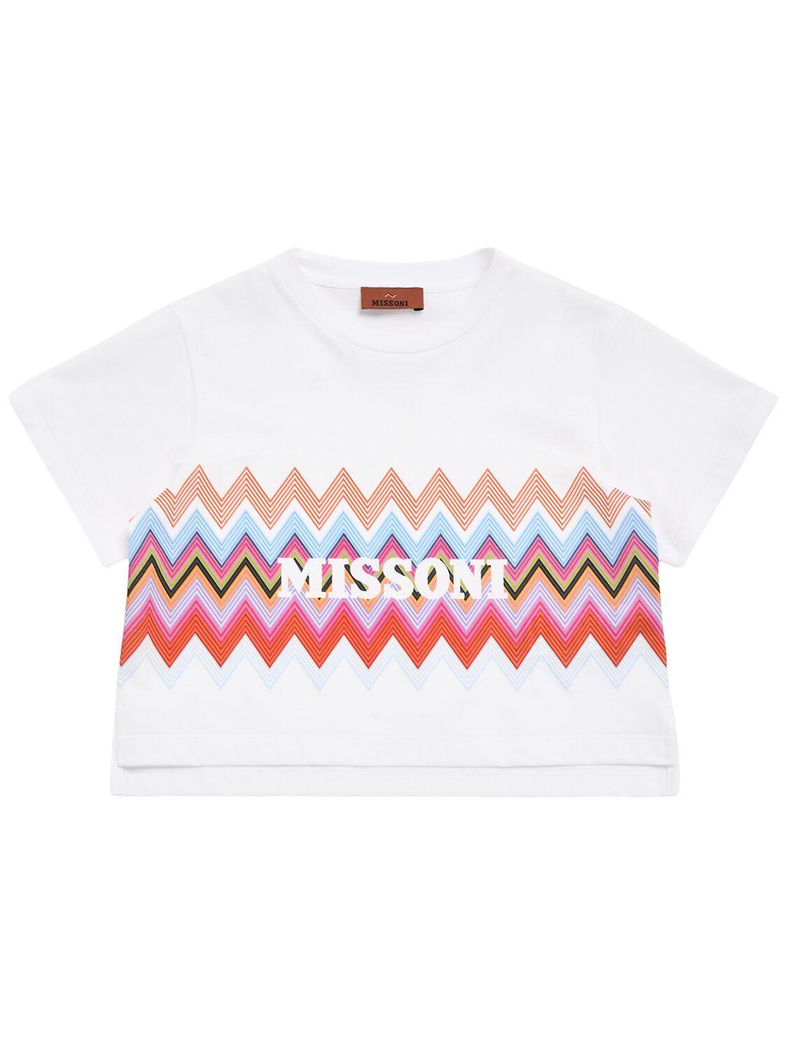 Printed Cotton Jersey T-shirt by MISSONI