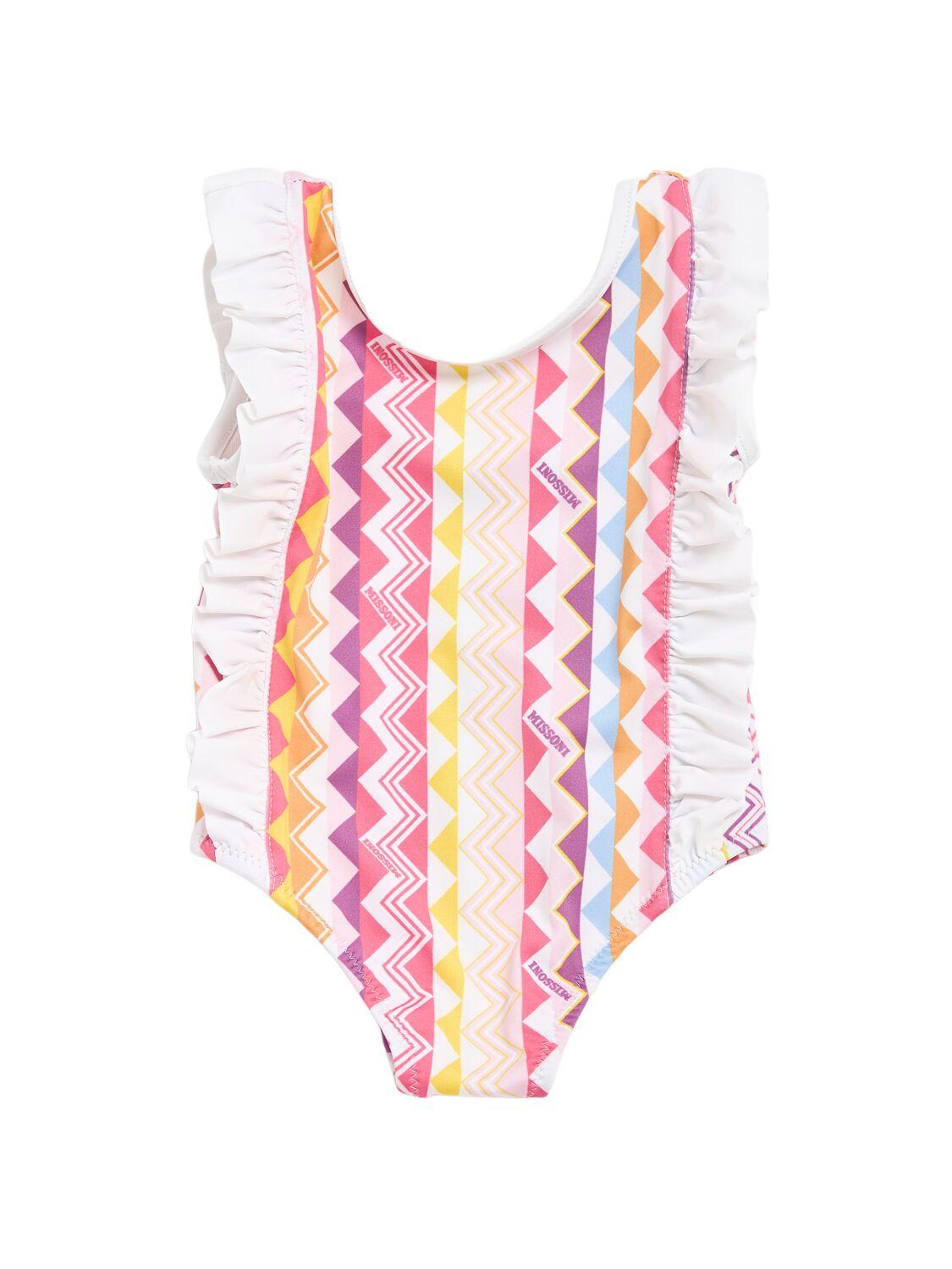 Printed Lycra One Piece Swimsuit by MISSONI