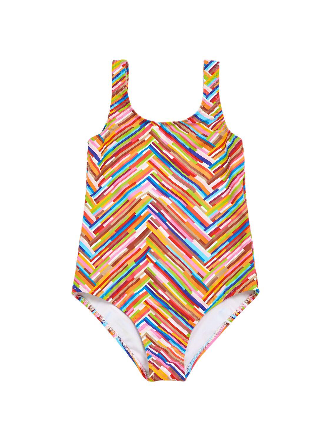 Printed Lycra One Piece Swimsuit by MISSONI