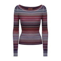 Pullover in striped viscose and cotton by MISSONI