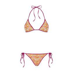 Reversible triangle bikini with print by MISSONI