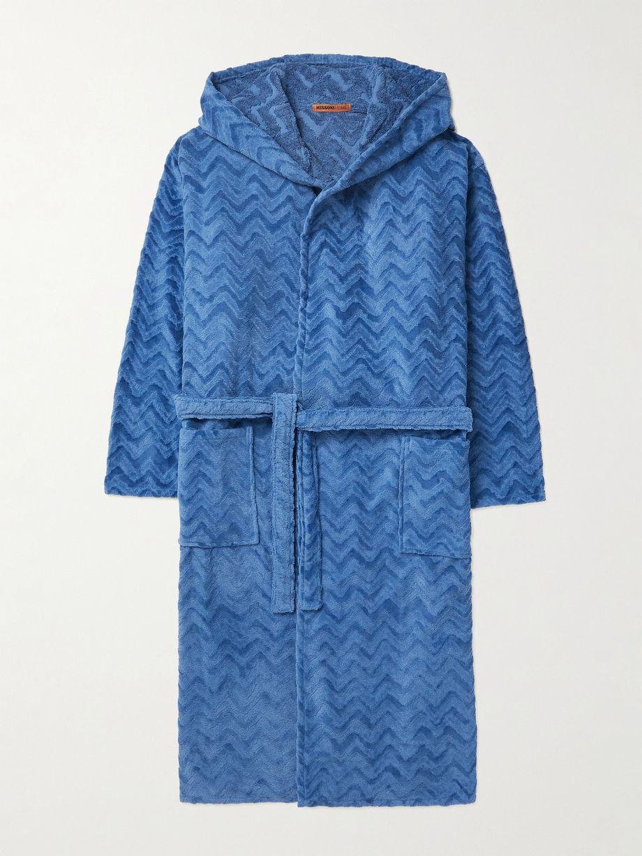 Rex Cotton-Terry Jacquard Hooded Robe by MISSONI
