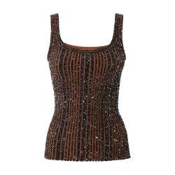 Ribbed tank top with sequins by MISSONI