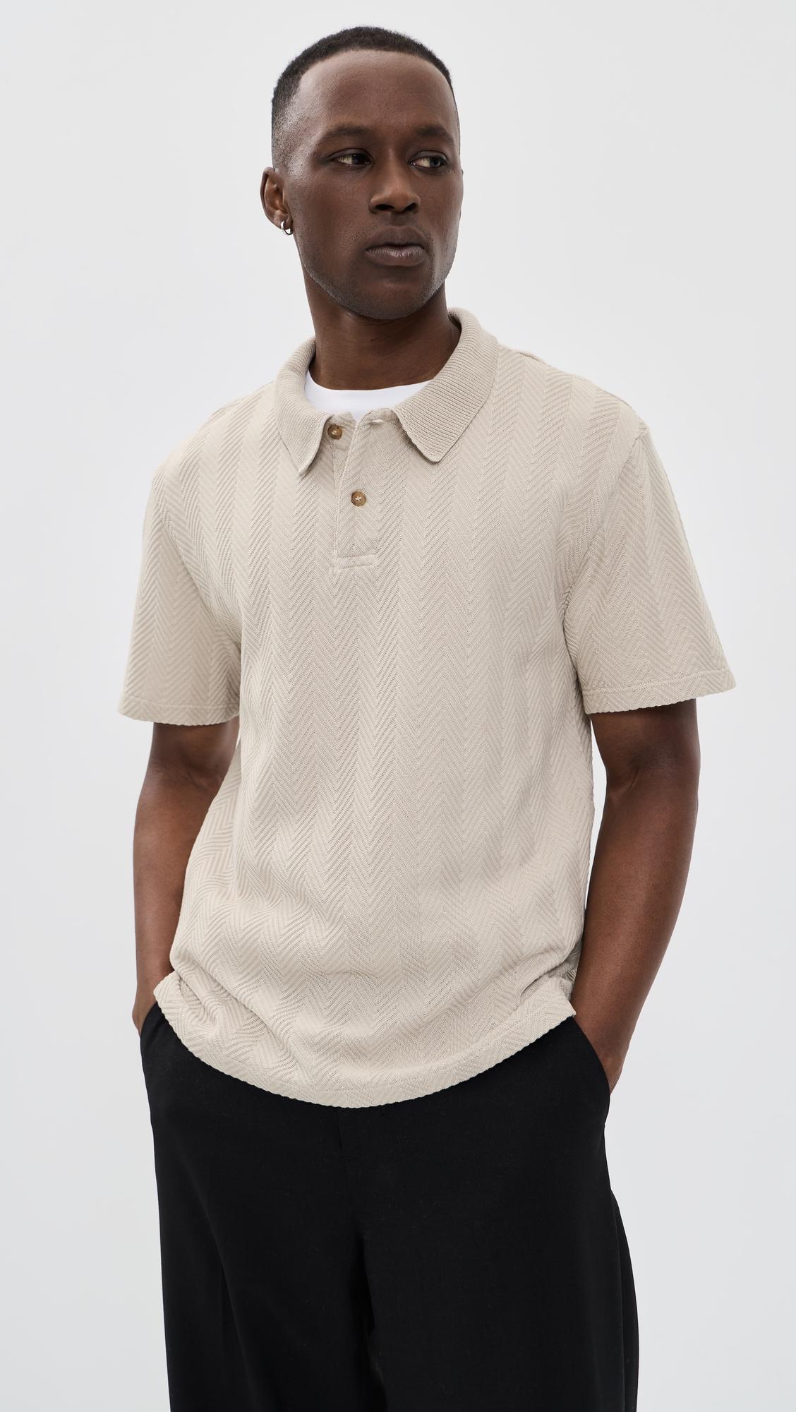 Short Sleeve Chevron Polo by MISSONI