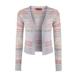 Short cardigan in mesh knit with sequins by MISSONI