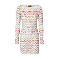 Short cover-up dress with zig zag lamé 3D by MISSONI