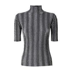 Short-sleeved striped turtleneck with sequins by MISSONI