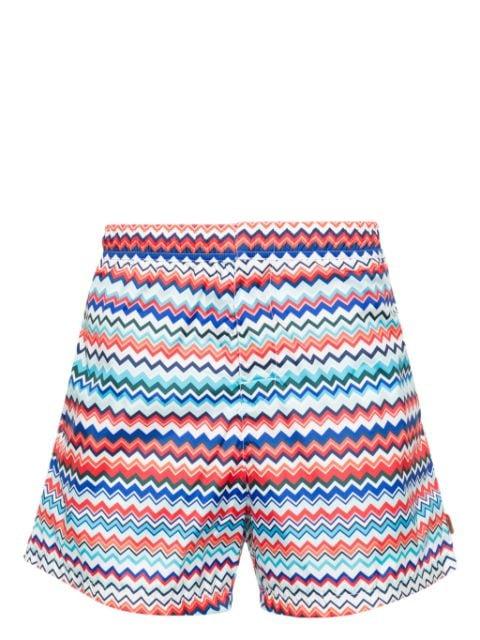 Signature zigzag swimming trunks by MISSONI