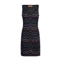 Sleeveless minidress in zigzag viscose blend with sequins by MISSONI
