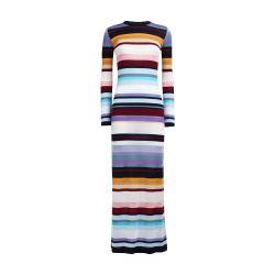 Stockinette stitch striped long dress by MISSONI