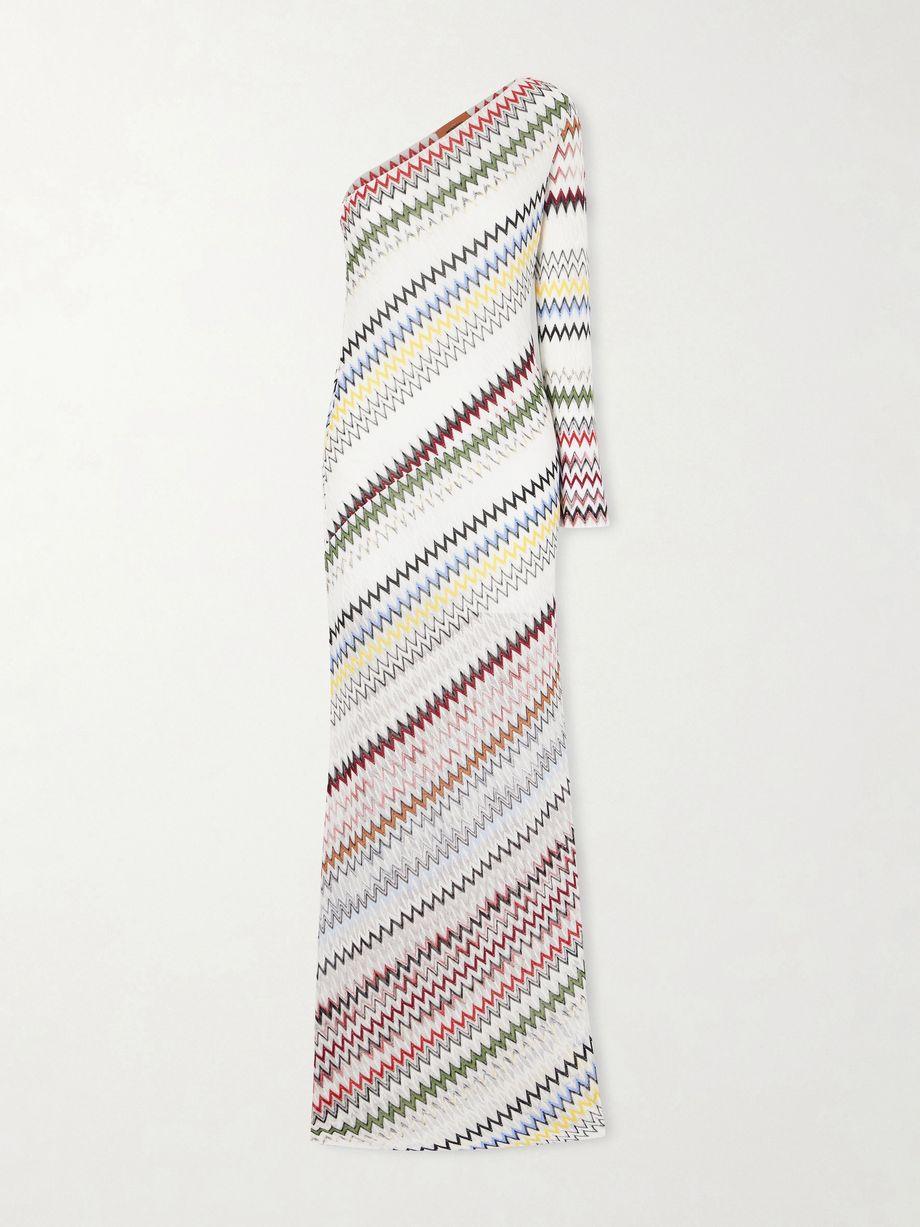Striped crochet-knit maxi dress by MISSONI